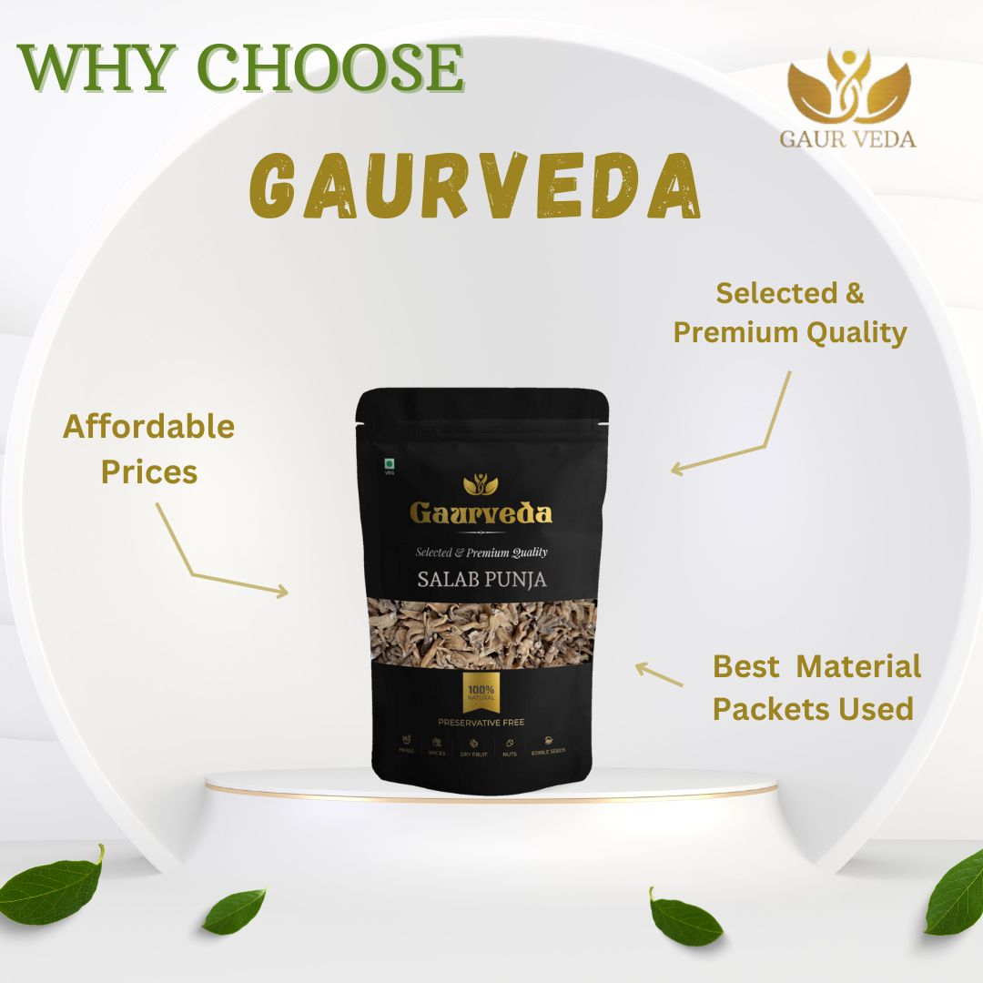 GAURVEDA Salab punja 100% Natural & Pure | Traditional Ayurvedic Herb/Seed/Powder | Supports Wellness & Daily Health | Ideal for Herbal Remedies, 25 Grams