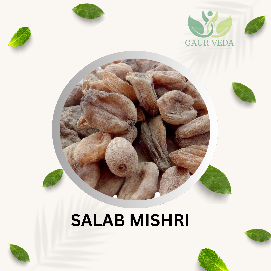 GAURVEDA Salab Mishri - Salav Mishri - Salam Misri - Polygonatum verticillatum, Pure & Natural, 25 Grams
