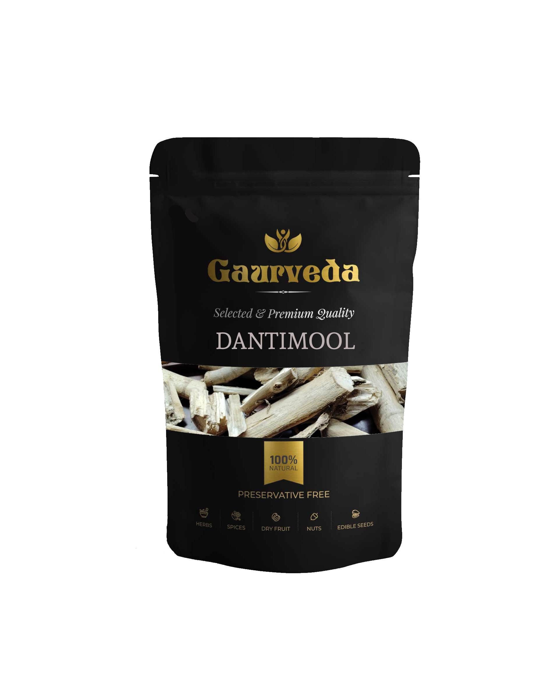 GAURVEDA Dantimool 100% Natural & Pure | Traditional Ayurvedic Herb/Seed/Powder | Supports Wellness & Daily Health | Ideal for Herbal Remedies, 100 Grams