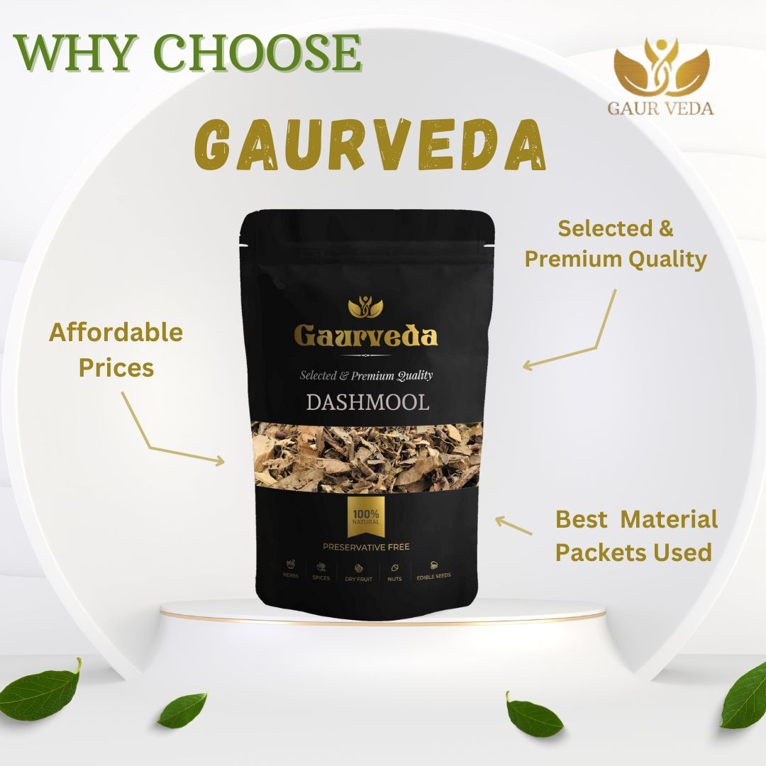 GAURVEDA Dashmool 100% Natural & Pure | Traditional Ayurvedic Herb/Seed/Powder | Supports Wellness & Daily Health | Ideal for Herbal Remedies, 200 Grams