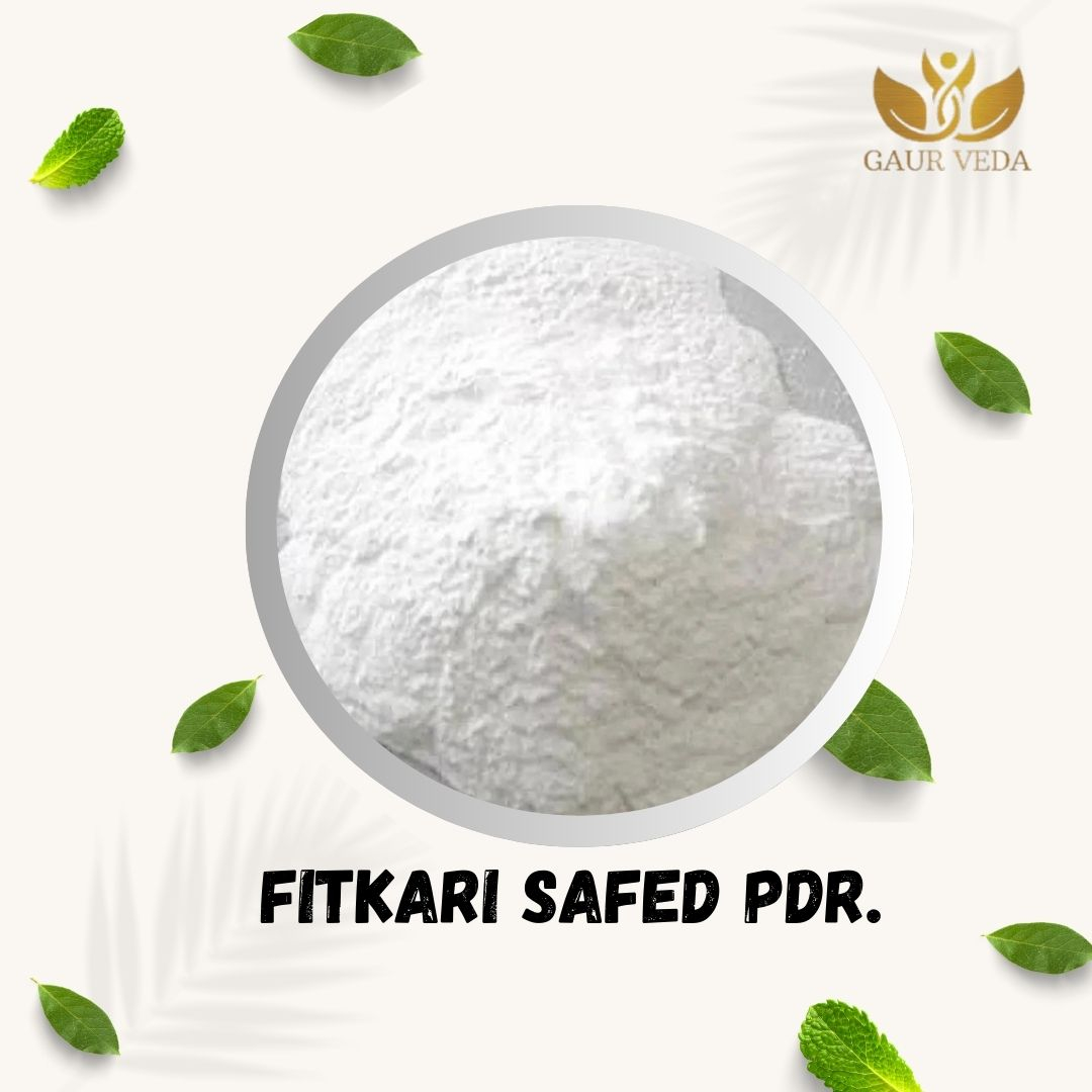 Gaurveda Fitkari Safed Powder - Phitkari Safed - Potassium Alum - Alum White - Natural (100)