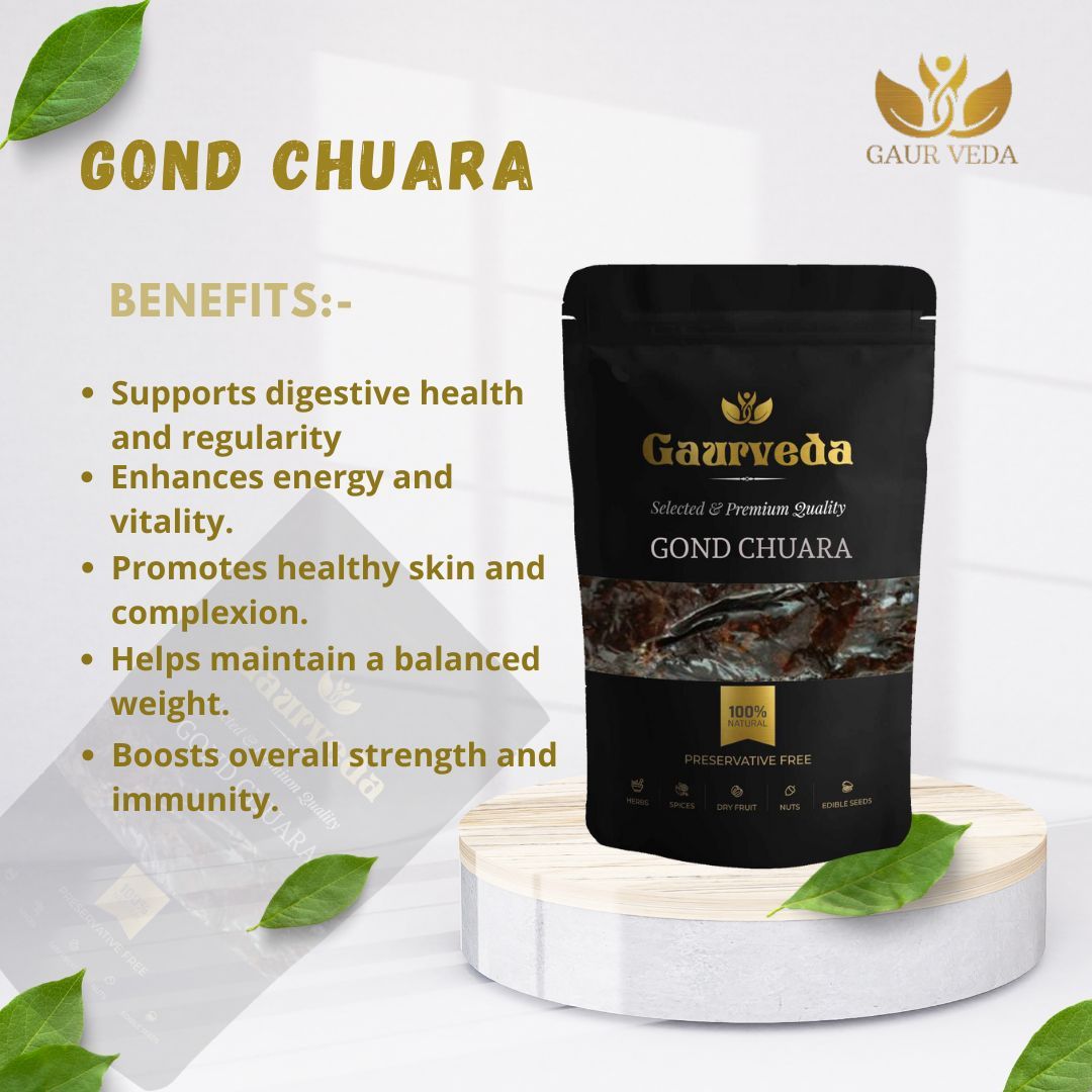Gaurveda Gond Chhuara Dates Gum, Traditional Indian Edible Gum (100 Grams)
