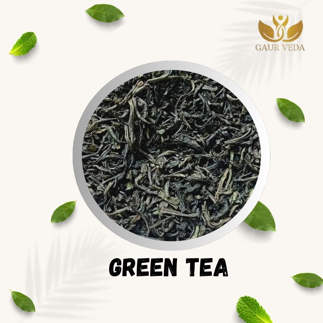GAURVEDA Green Tea 100% Natural & Pure | Traditional Ayurvedic Herb/Seed/Powder | Supports Wellness & Daily Health | Ideal for Herbal Remedies, 100 Grams