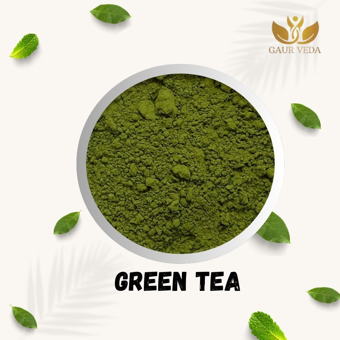 GAURVEDA Green Tea Powder 100% Natural & Pure | Traditional Ayurvedic Herb/Seed/Powder | Supports Wellness & Daily Health | Ideal for Herbal Remedies, 100 Grams