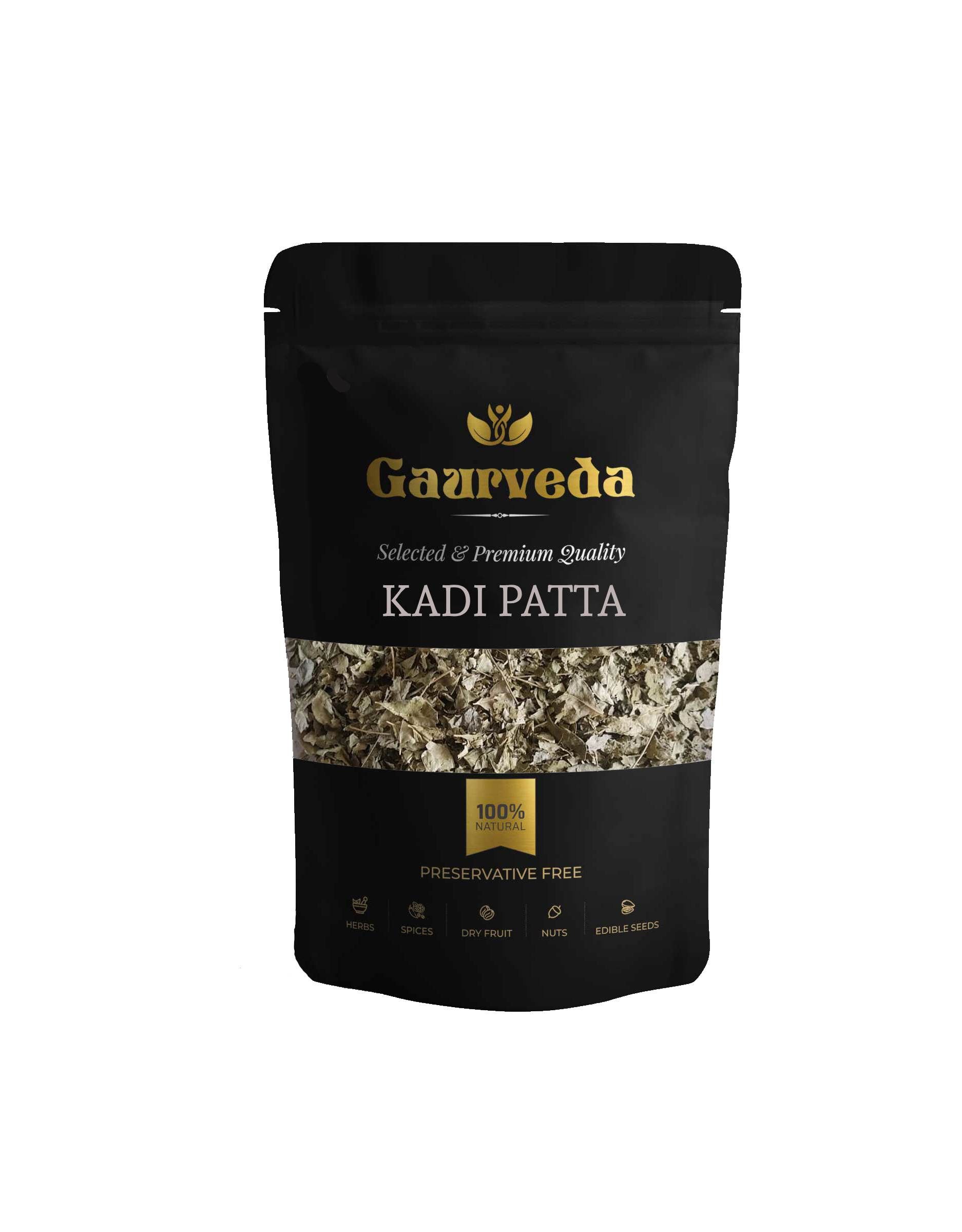 GAURVEDA Kadi patta 100% Natural & Pure | Traditional Ayurvedic Herb/Seed/Powder | Supports Wellness & Daily Health | Ideal for Herbal Remedies, 100 Grams{45