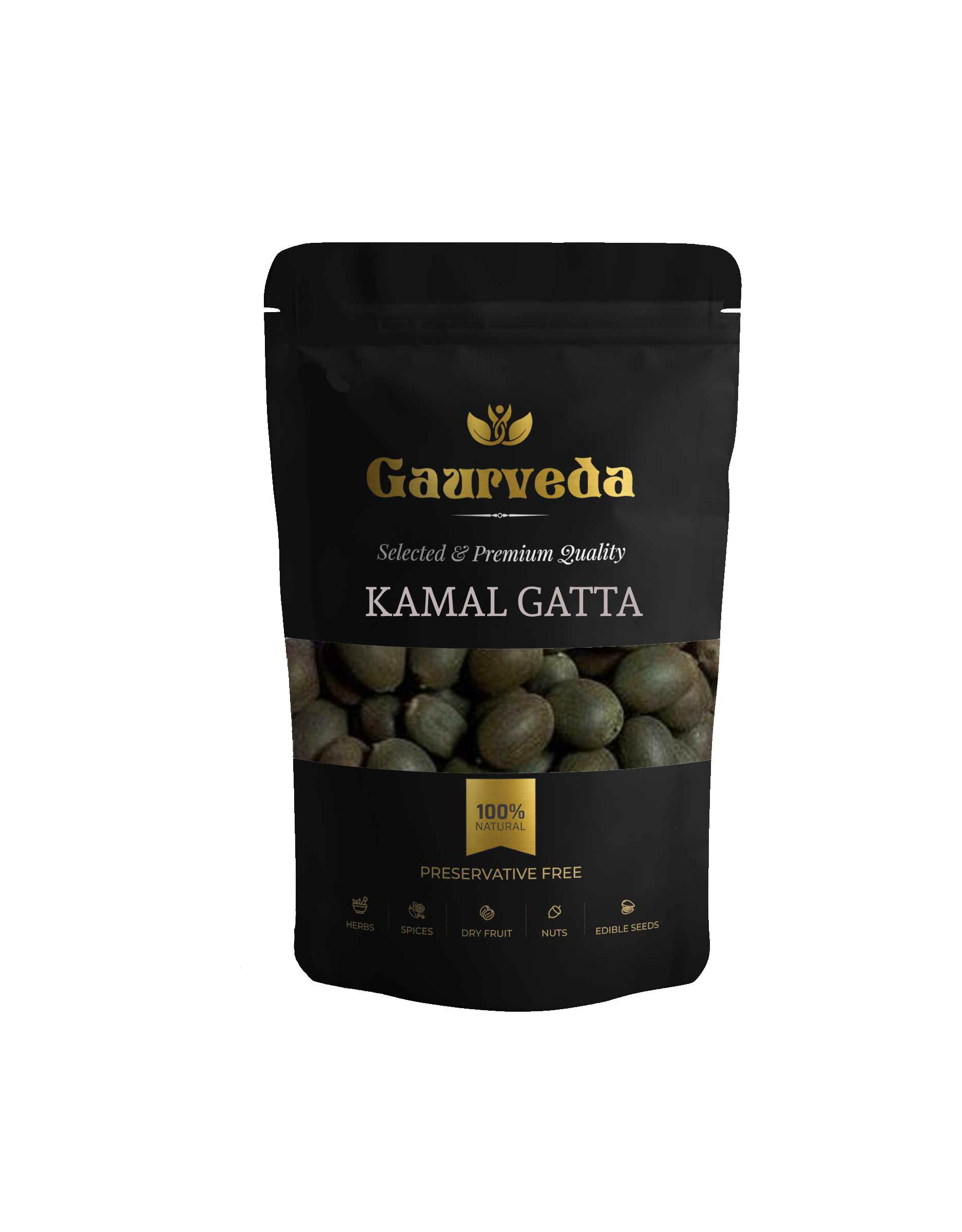 Gaurveda Kamal Gatta - Nelumbo Nucifera Gaertn - Lotus Seeds (100 Grams)