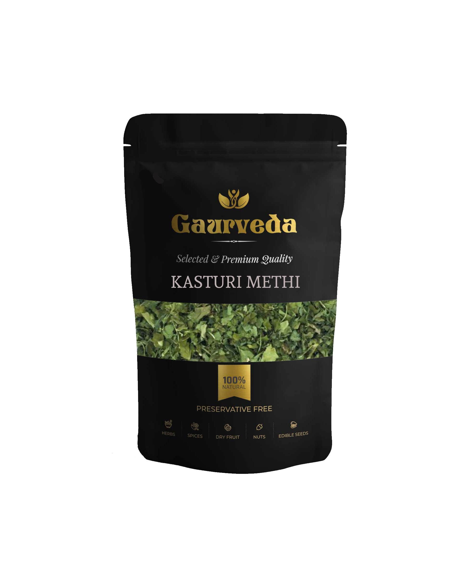 Gaurveda Kasturi Methi - Dried Fenugreek Leaves (100 Grams)