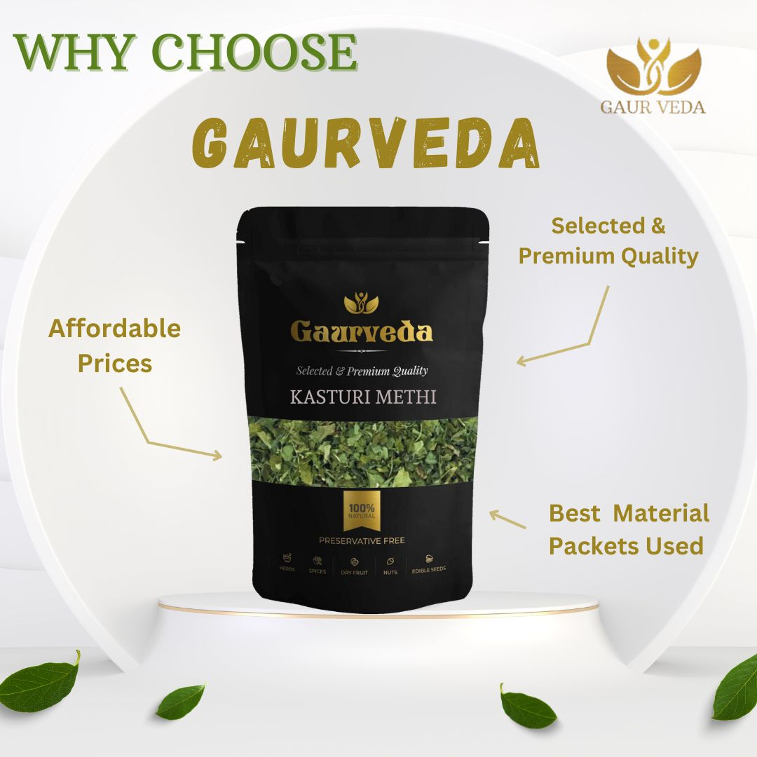 Gaurveda Kasturi Methi - Dried Fenugreek Leaves (100 Grams)