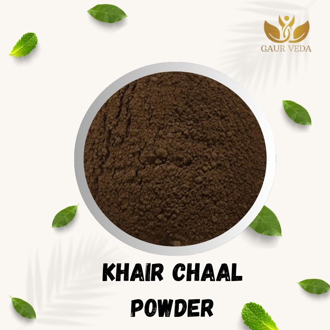 GAURVEDA Khair chaal Powder 100% Natural & Pure | Traditional Ayurvedic Herb/Seed/Powder | Supports Wellness & Daily Health | Ideal for Herbal Remedies, 100 Grams