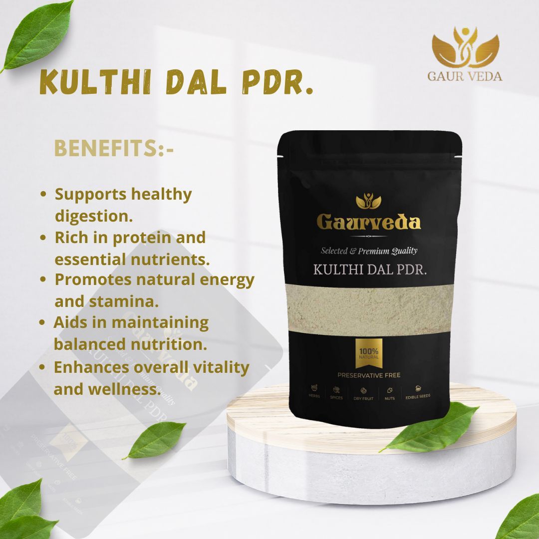 GAURVEDA Kulthi Dal Powder | Horse Gram Flour | Protein Rich | Traditional Indian Superfood for Weight Management & Overall Wellness | 100 Grams