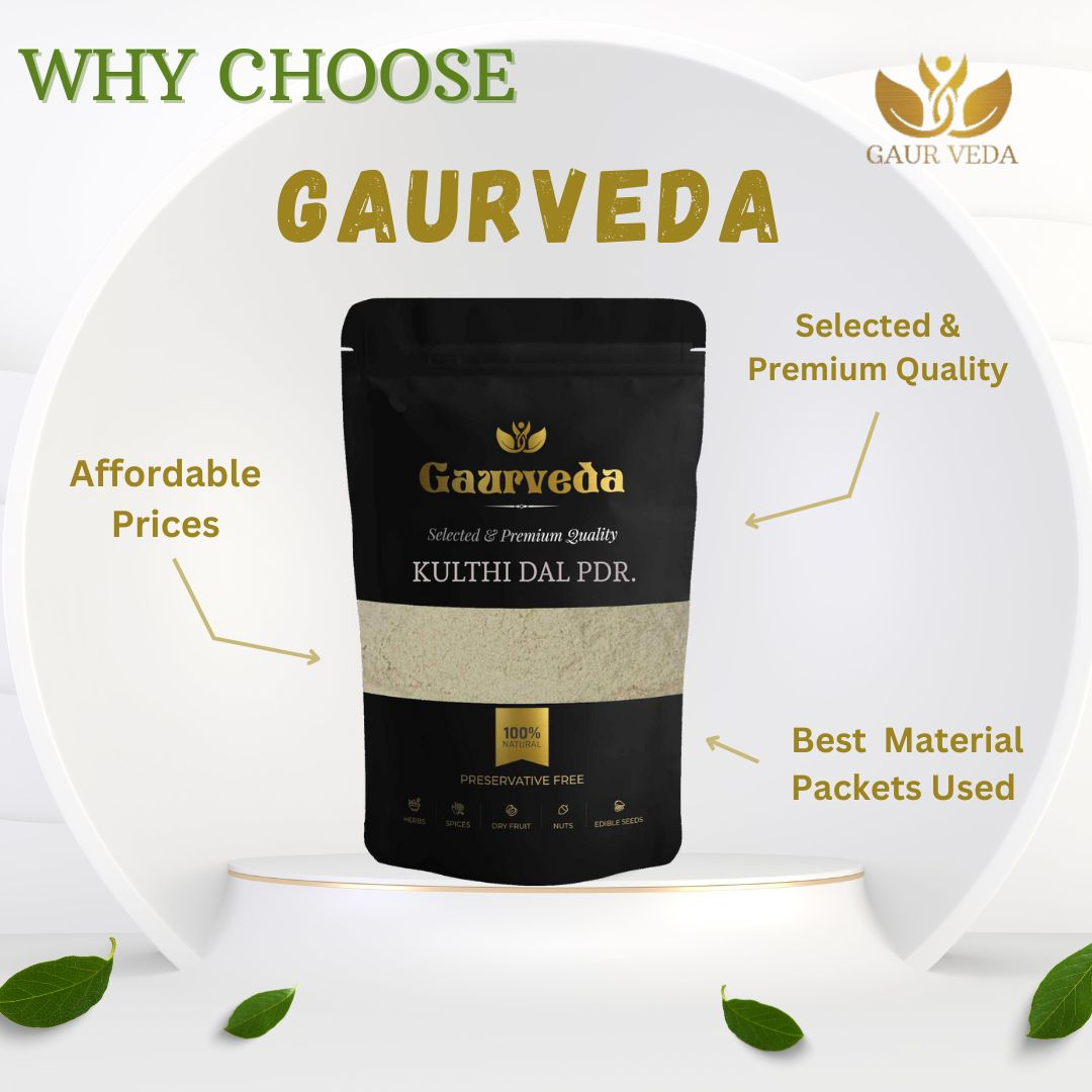 GAURVEDA Kulthi Dal Powder | Horse Gram Flour | Protein Rich | Traditional Indian Superfood for Weight Management & Overall Wellness | 100 Grams