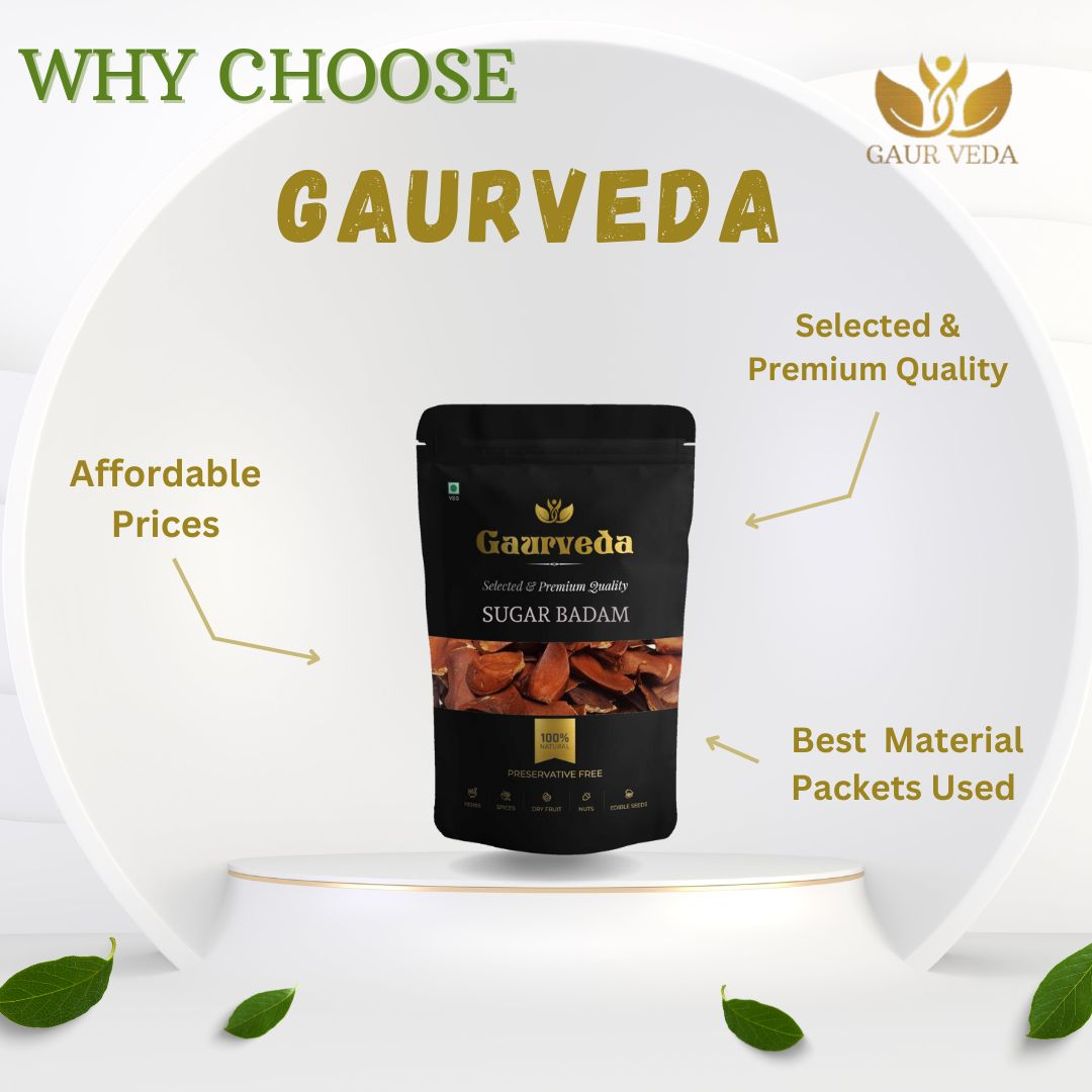 GAURVEDA Sky Sugar Fruit - Sugar Badam For Diabities - Natural Product - Kadwa Badam (100 Grams)