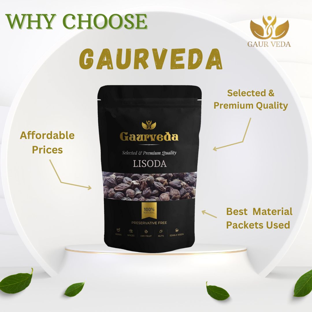 GAURVEDA Lisoda 100% Natural & Pure | Traditional Ayurvedic Herb/Seed/Powder | Supports Wellness & Daily Health | Ideal for Herbal Remedies, 200 Grams