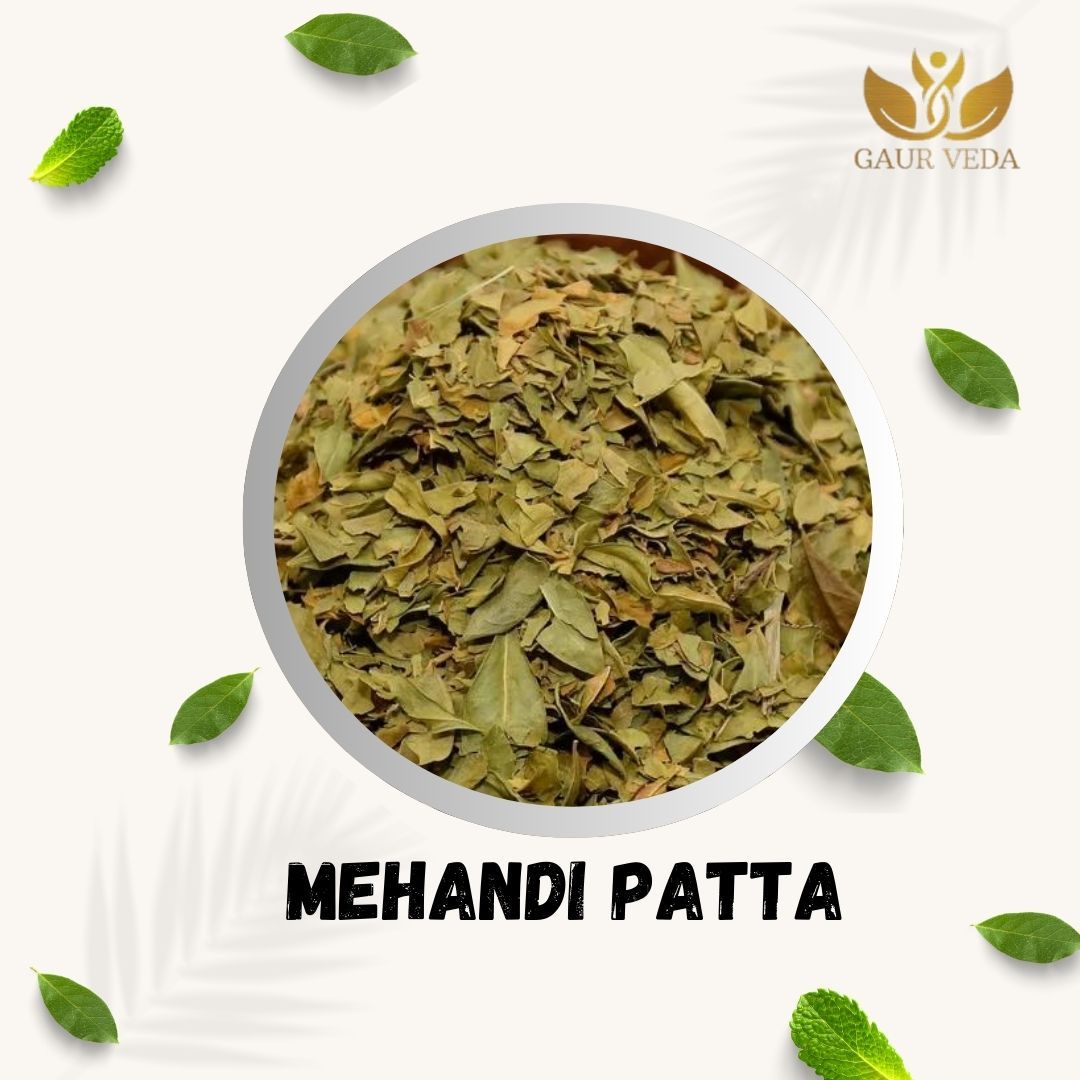 GAURVEDA Mehandi patta 100% Natural & Pure | Traditional Ayurvedic Herb/Seed/Powder | Supports Wellness & Daily Health | Ideal for Herbal Remedies, 100 Grams