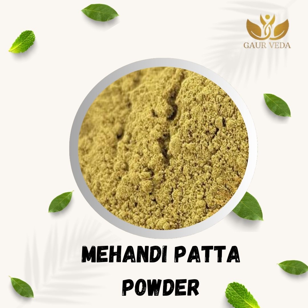 GAURVEDA Mehandi patta Powder 100% Natural & Pure | Traditional Ayurvedic Herb/Seed/Powder | Supports Wellness & Daily Health | Ideal for Herbal Remedies, 100 Grams