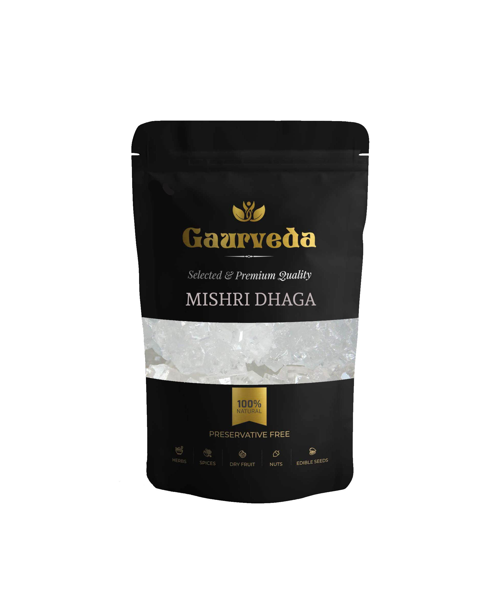GAURVEDA Mishri dhaga 100% Natural & Pure | Traditional Ayurvedic Herb/Seed/Powder | Supports Wellness & Daily Health | Ideal for Herbal Remedies, 1000 Grams{122