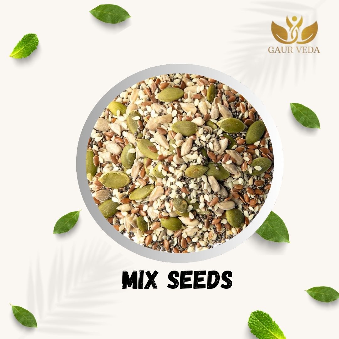 GAURVEDA Mix Seeds for eating - 6 Types of Seeds in 1 Pack (100 Grams, Mix Seeds)