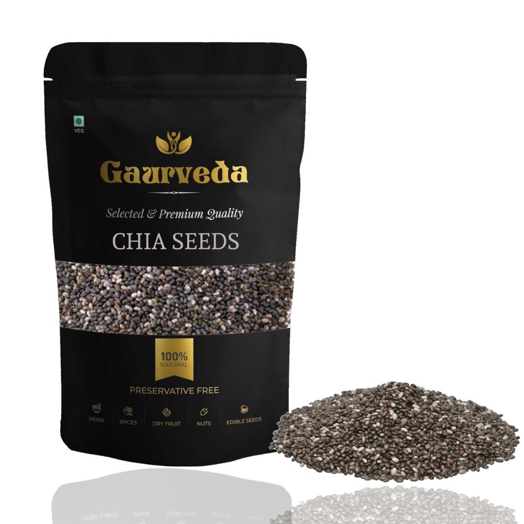 GAURVEDA Chia Seeds for eating - For Weight Management (250 Grams, Chia Seeds)