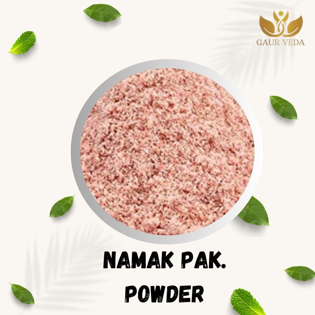 Gaurveda Pakistani Namak Powder - Pink Salt Granules - Lahori Namak Pdr. - Rock Salt Powder (1 Kg)