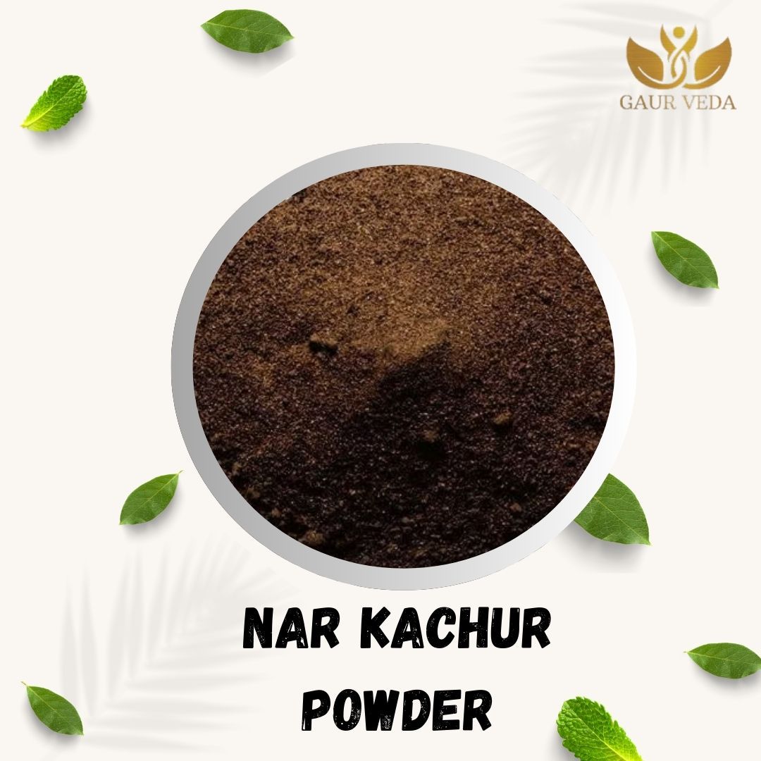 Gaurveda Nar Kachur Powder - Narkachoor Powder - Zedoary Root Pdr. - Pure & Natural (1000)
