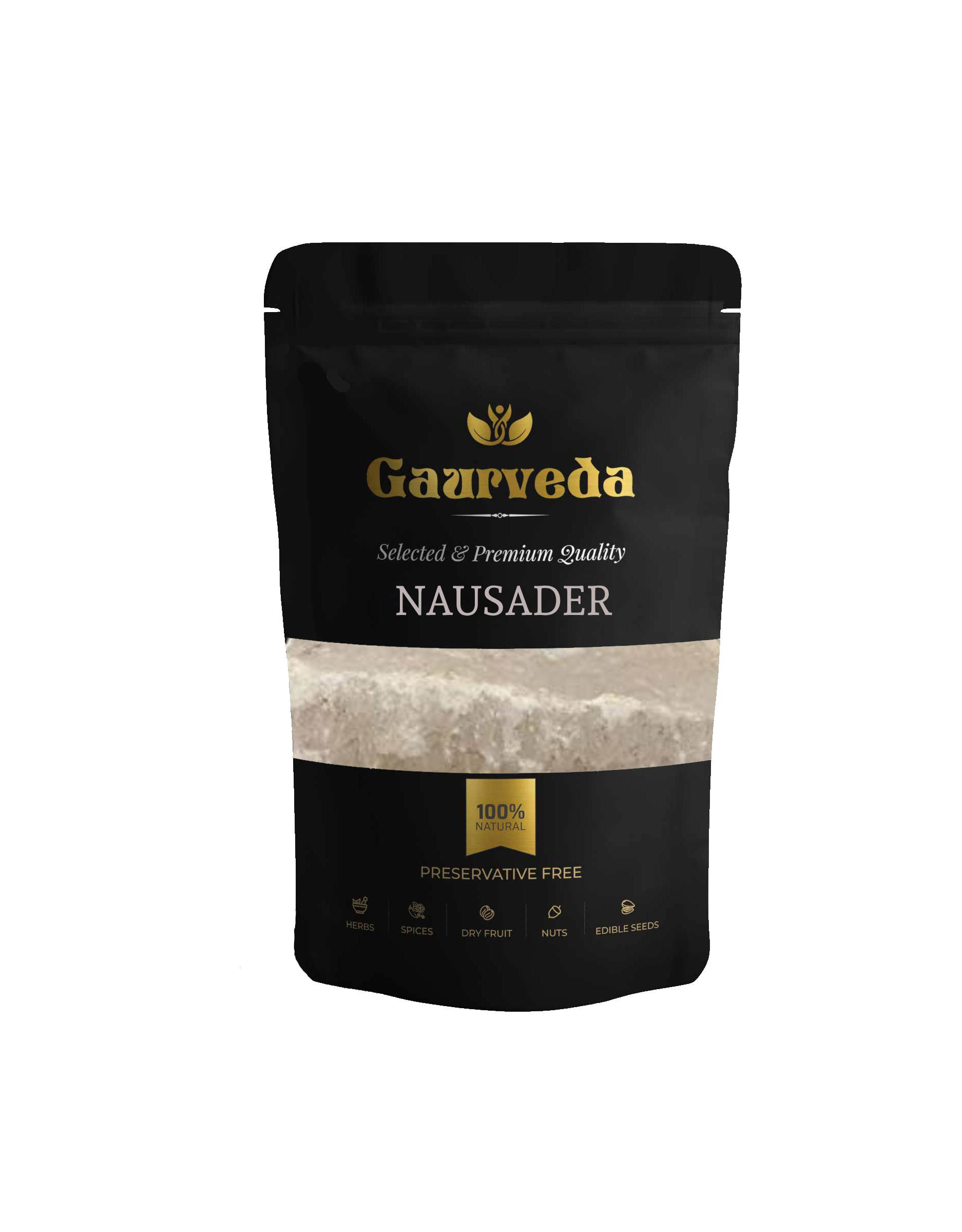 GAURVEDA Nausader 100% Natural & Pure | Traditional Ayurvedic Herb/Seed/Powder | Supports Wellness & Daily Health | Ideal for Herbal Remedies, 1000 Grams{145