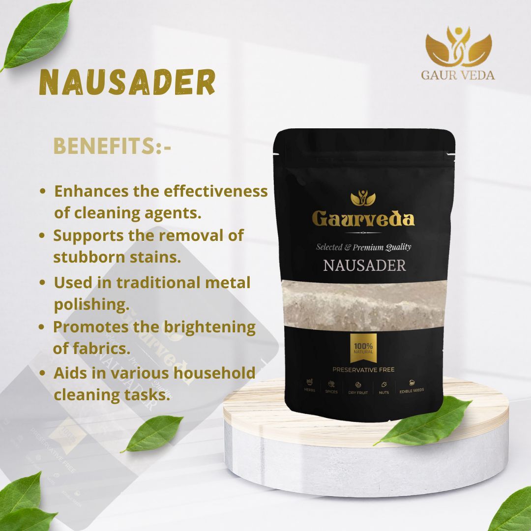 GAURVEDA Nausader 100% Natural & Pure | Traditional Ayurvedic Herb/Seed/Powder | Supports Wellness & Daily Health | Ideal for Herbal Remedies, 1000 Grams{145