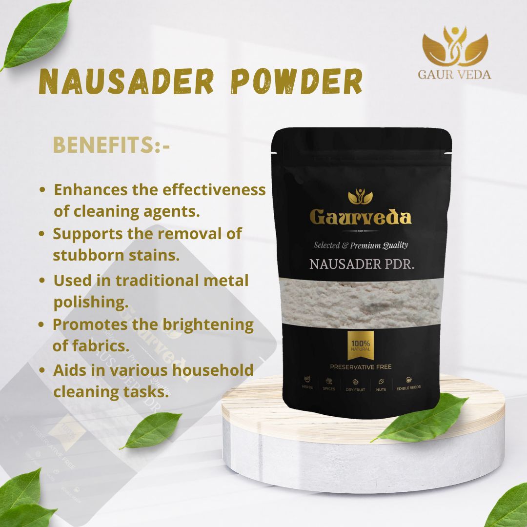 GAURVEDA Nausader Powder 100% Natural & Pure | Traditional Ayurvedic Herb/Seed/Powder | Supports Wellness & Daily Health | Ideal for Herbal Remedies, 1000 Grams{146