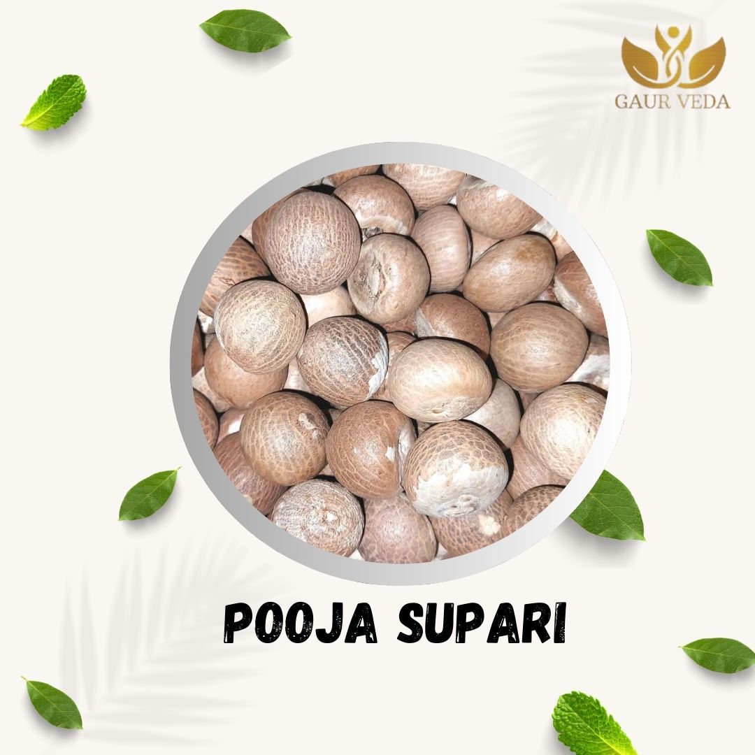 GAURVEDA Pooja supari 100% Natural & Pure | Traditional Ayurvedic Herb/Seed/Powder | Supports Wellness & Daily Health | Ideal for Herbal Remedies, 100 Grams