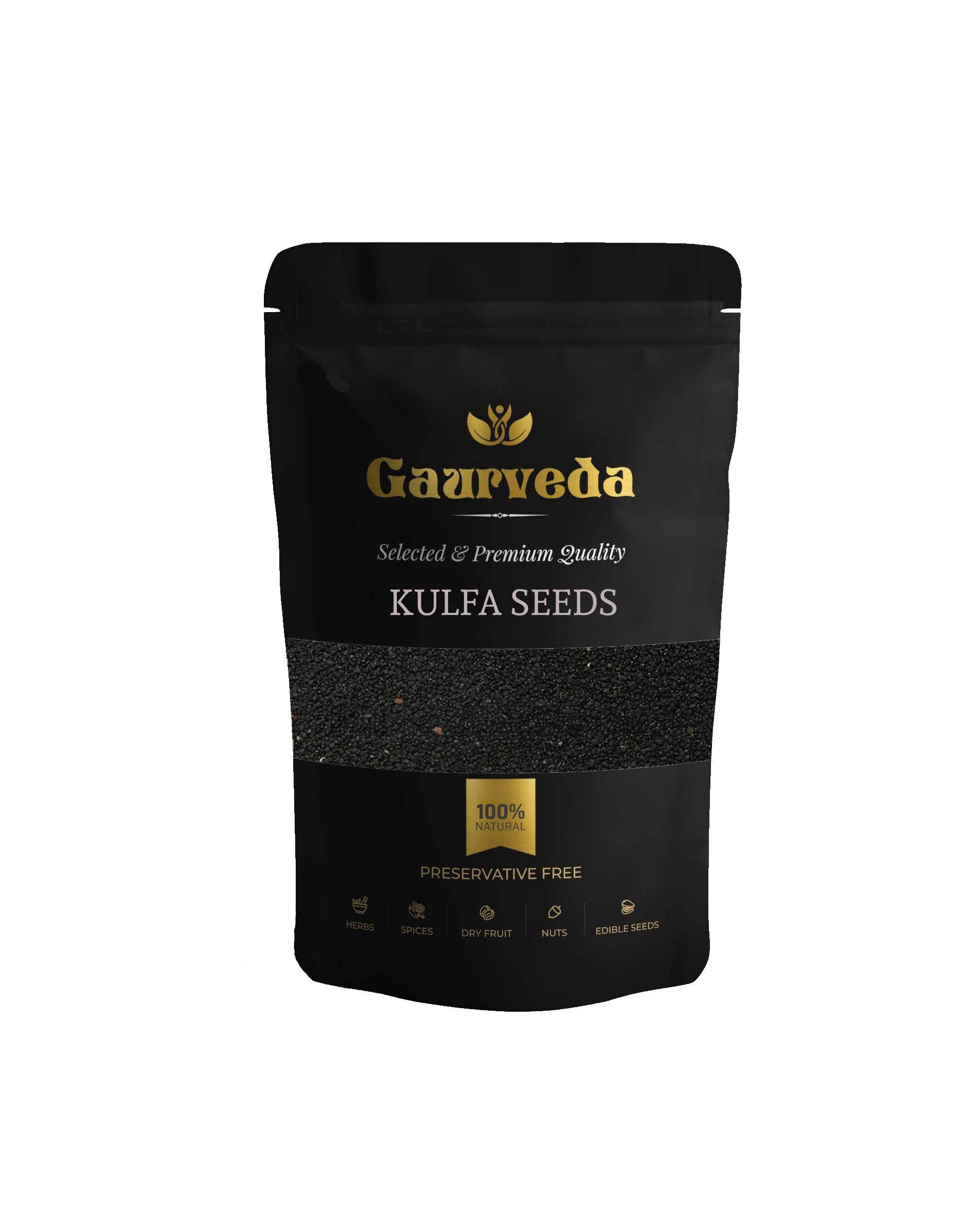 GAURVEDA Kulfa Seeds (Purslane Seeds) - Nutrient-Rich Superfood for Health & Wellness | Fresh, Natural & ??? | 100 Grams