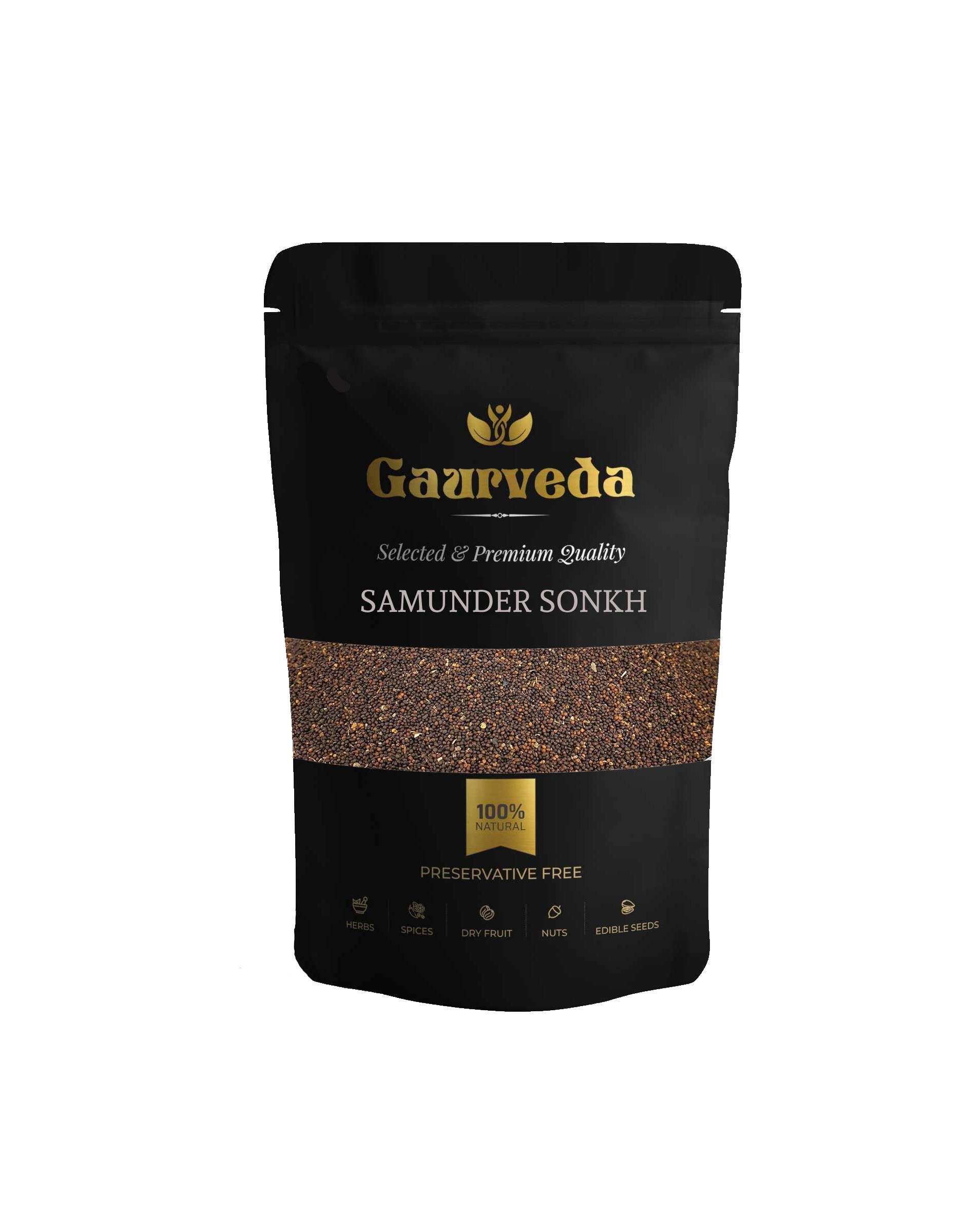 GAURVEDA Samunder Sonkh - Authentic Seaweed | Natural Superfood Supplement | Nutrient-Rich Marine Vegetable for Overall Wellness & Vitality | 100 Grams