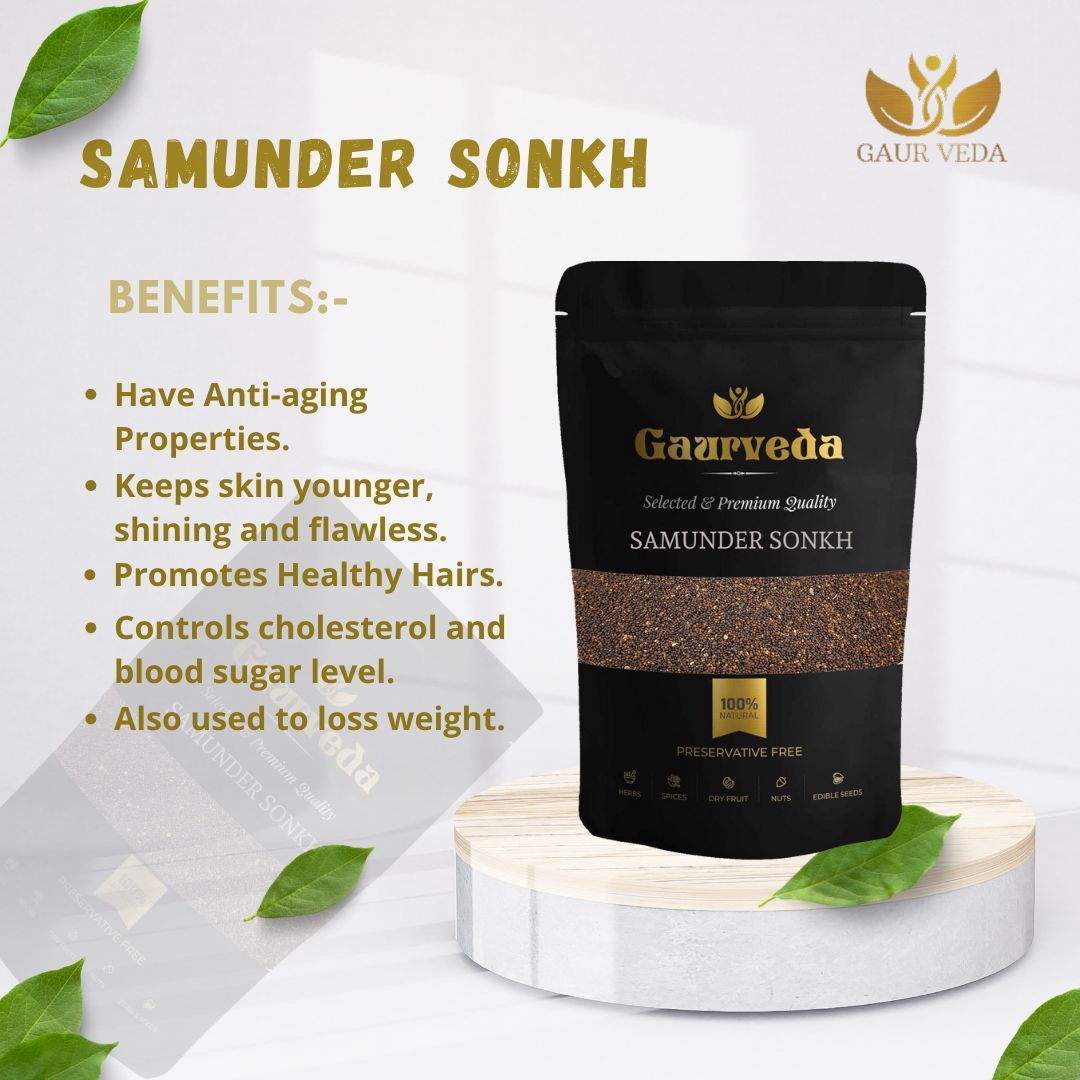 GAURVEDA Samunder Sonkh - Authentic Seaweed | Natural Superfood Supplement | Nutrient-Rich Marine Vegetable for Overall Wellness & Vitality | 100 Grams