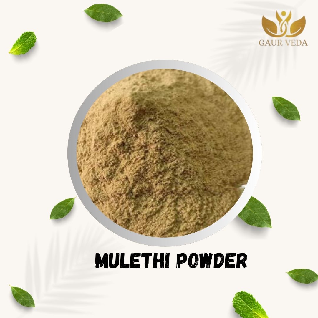 GAURVEDA Mulethi Powder - Yashimadhu - Liquorice - Glycyrrhiza glabra - For Skin care - Natural (100)