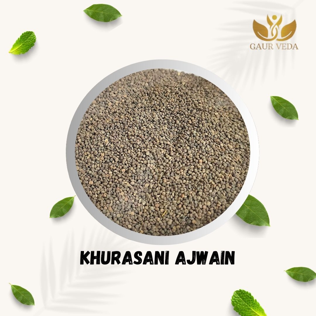GAURVEDA Khurasani Ajwain Seeds | Kala Ajwain | Black Caraway Seeds| Strong Aroma, Traditional Indian Spice | Fresh & Authentic Quality | 100 Grams