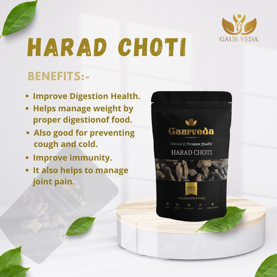 Gaurveda Harad Choti Raw Herb - Pure (100 Grams)