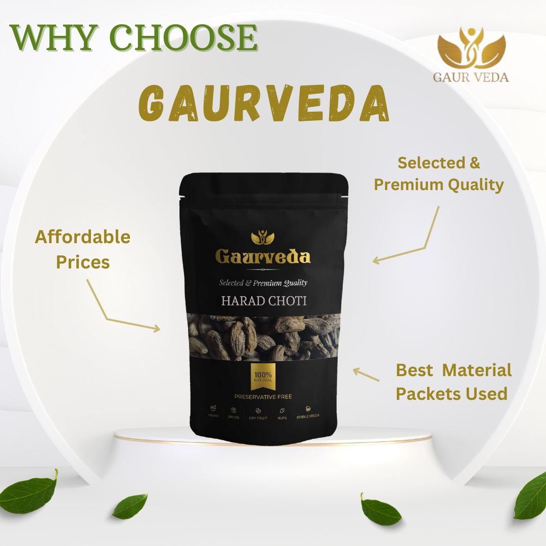 Gaurveda Harad Choti Raw Herb - Pure (100 Grams)