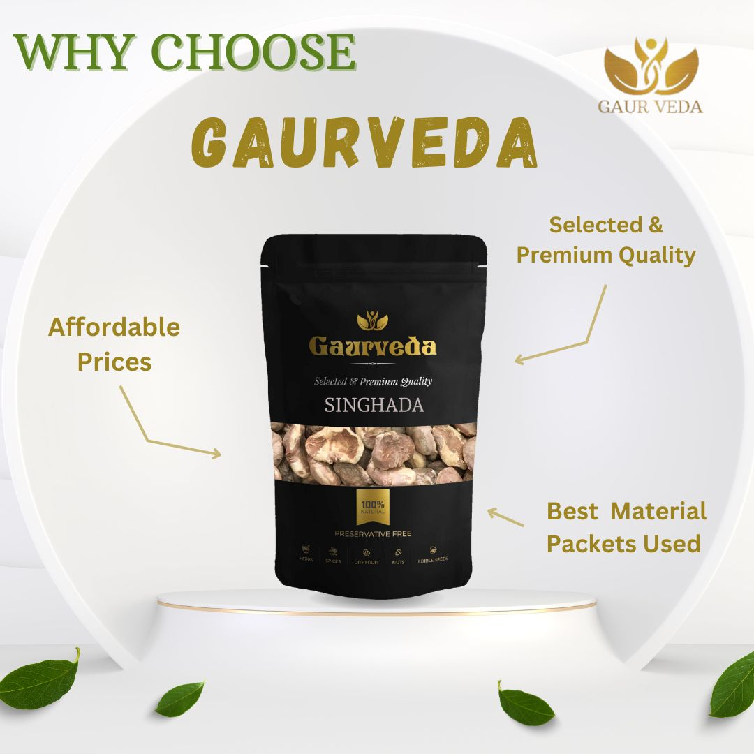 GAURVEDA Singada 100% Natural & Pure | Traditional Ayurvedic Herb/Seed/Powder | Supports Wellness & Daily Health | Ideal for Herbal Remedies, 100 Grams