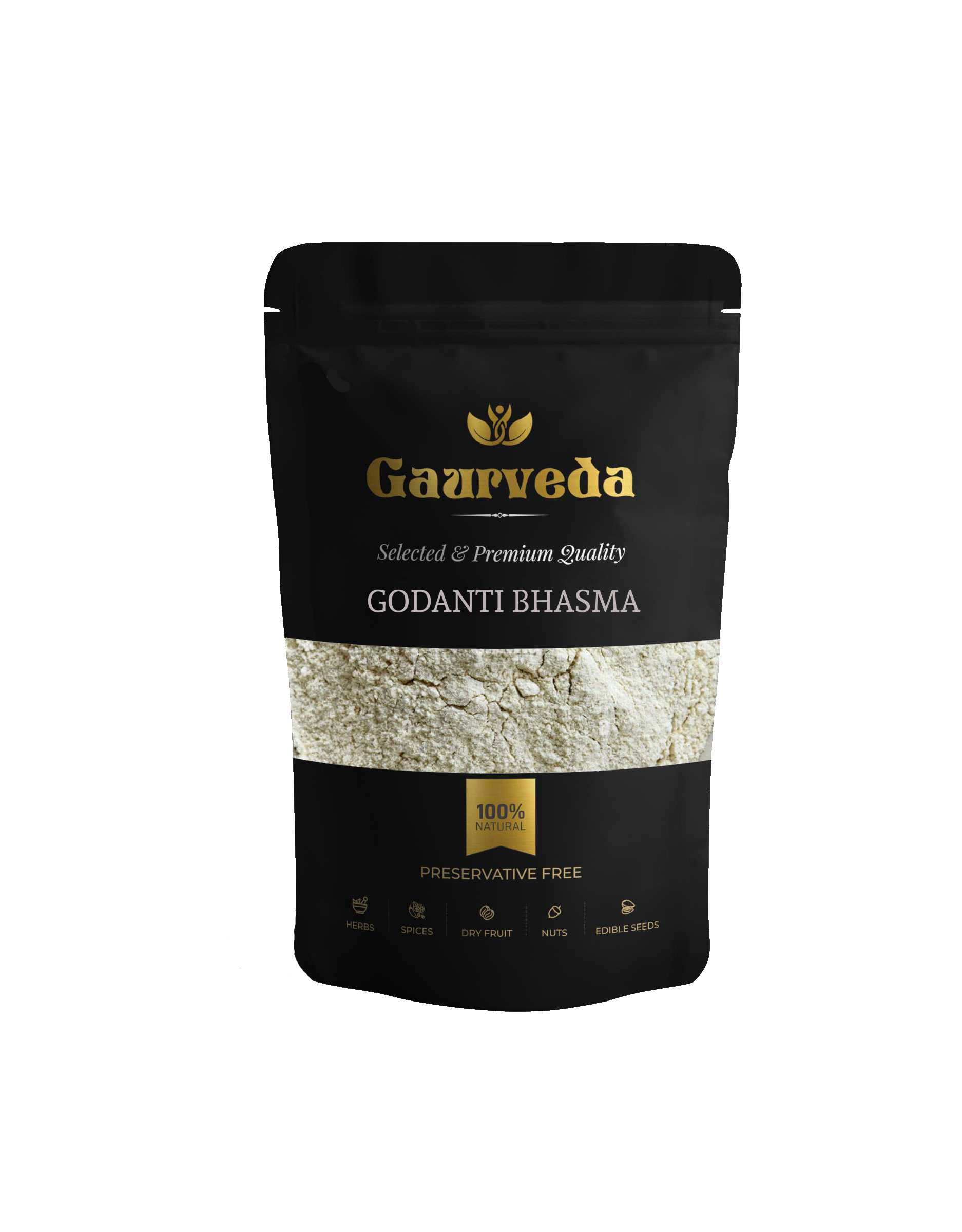 GAURVEDA Godanti bhasma 100% Natural & Pure | Traditional Ayurvedic Herb/Seed/Powder | Supports Wellness & Daily Health | Ideal for Herbal Remedies, 100 Grams