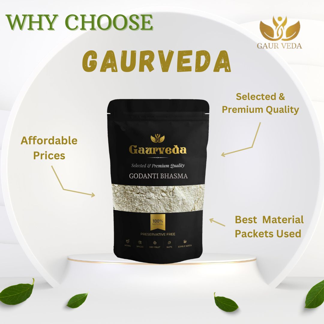 GAURVEDA Godanti bhasma 100% Natural & Pure | Traditional Ayurvedic Herb/Seed/Powder | Supports Wellness & Daily Health | Ideal for Herbal Remedies, 100 Grams