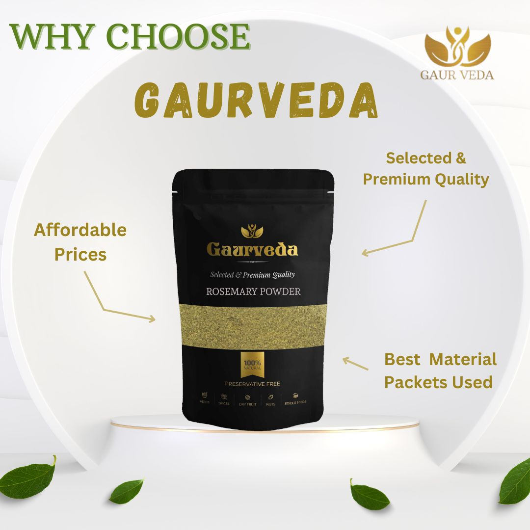 GAURVEDA Rosemary Leaf Powder - Rosemary powder (100 Grams)