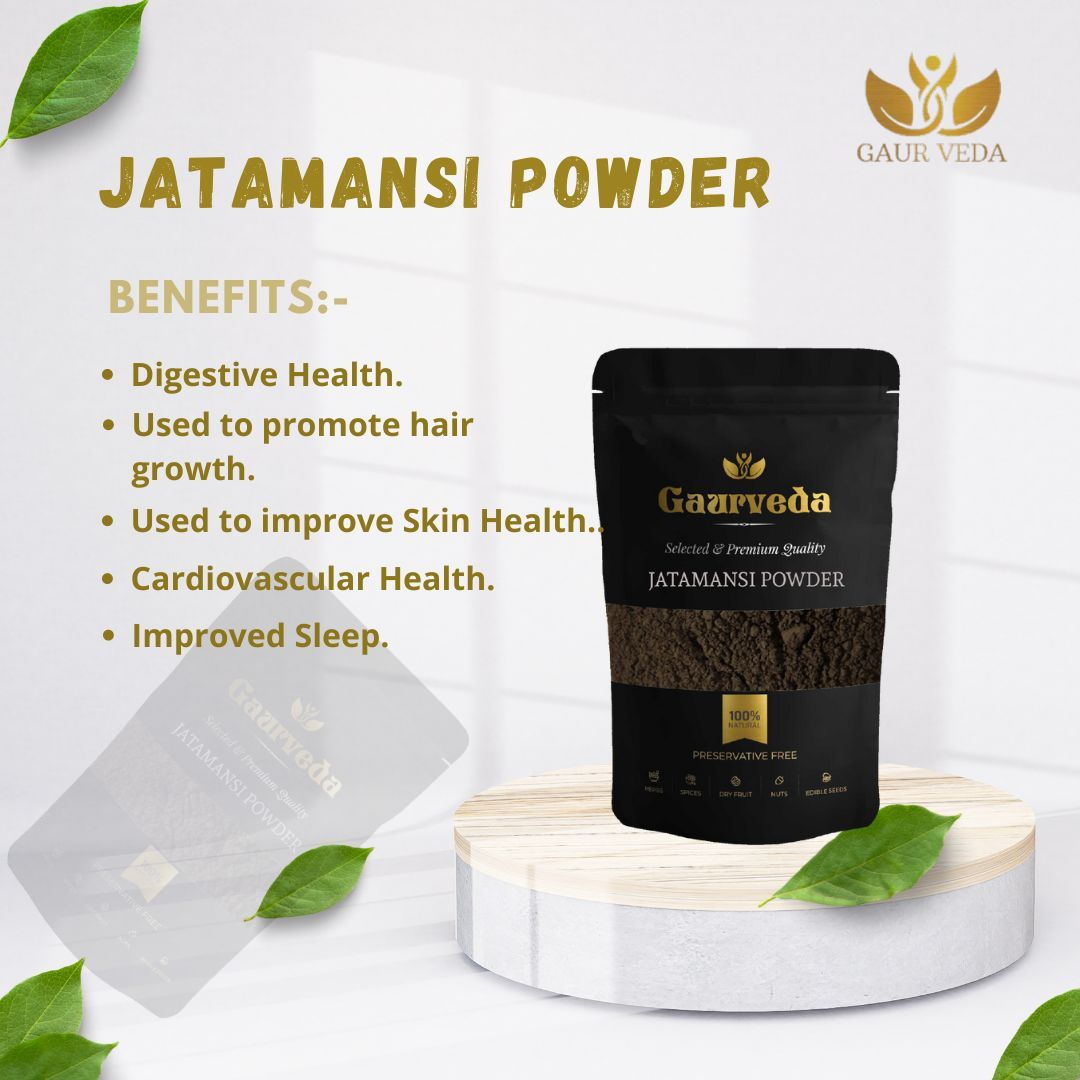 Gaurveda Rosemary Powder and Jatamansi Roots Powder Combo, 100 Grams Each - For Hairs