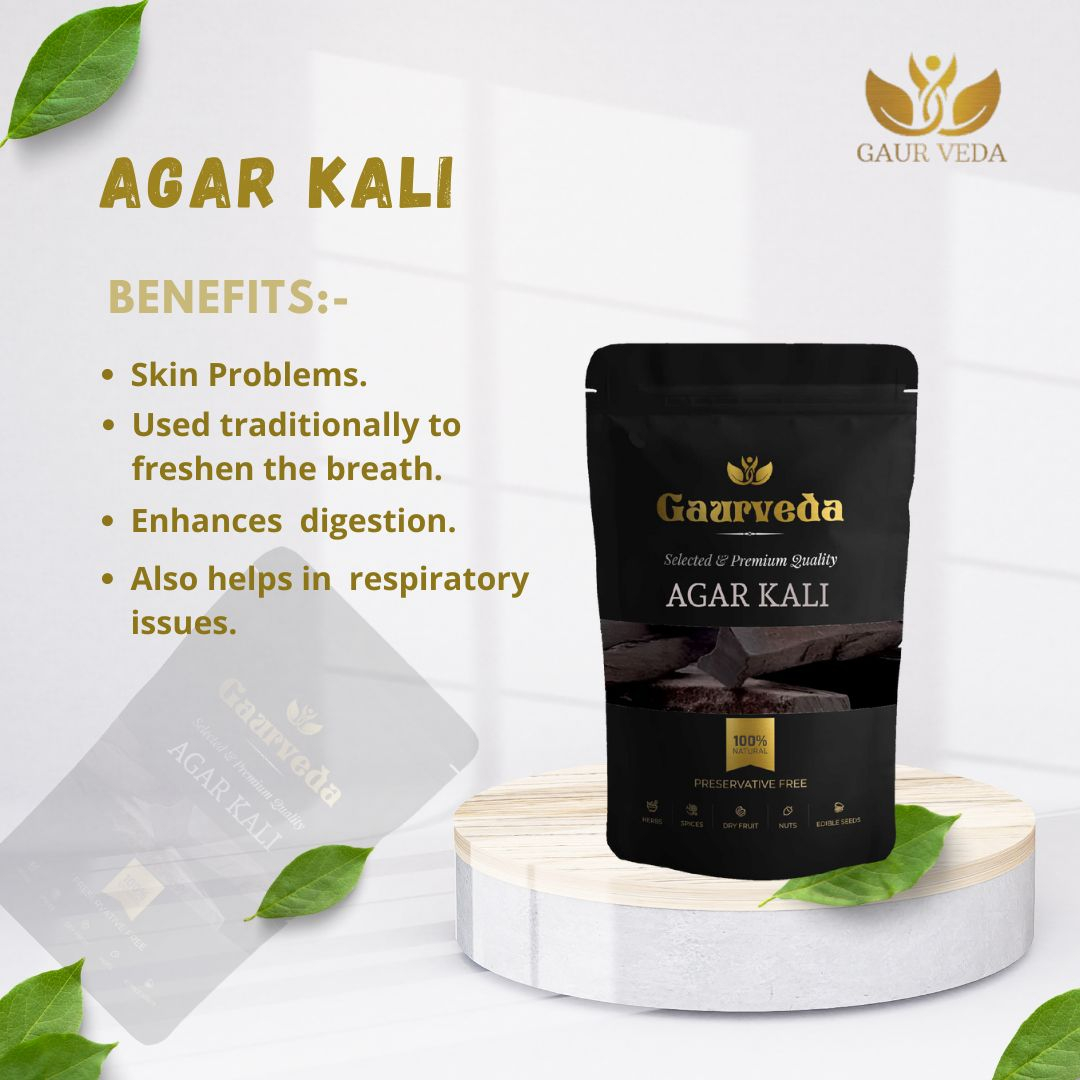 GAURVEDA Agar Wood (500 Gm) - Agar Kali - Aquilaria Agallocha - Oud Wood - Pure & Natural