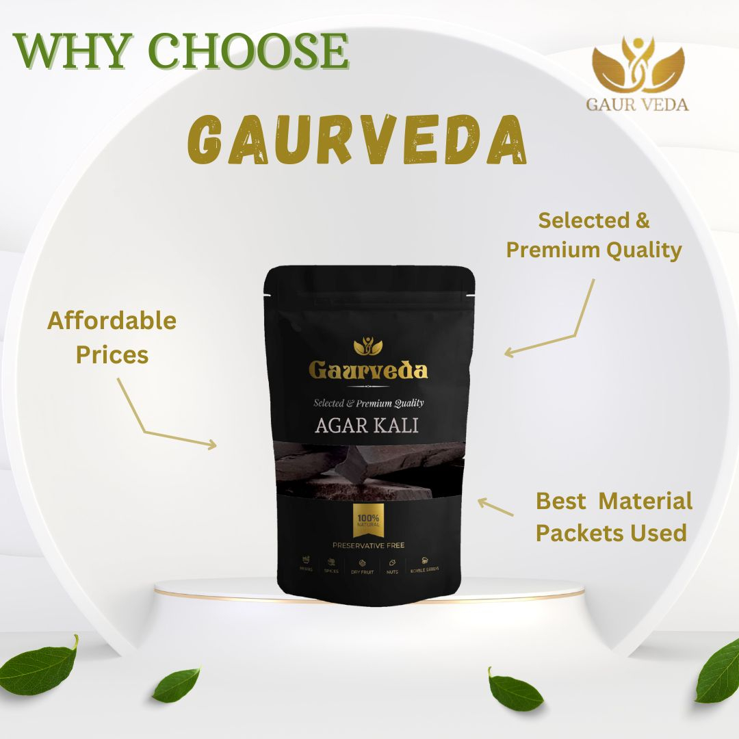 GAURVEDA Agar Wood (500 Gm) - Agar Kali - Aquilaria Agallocha - Oud Wood - Pure & Natural