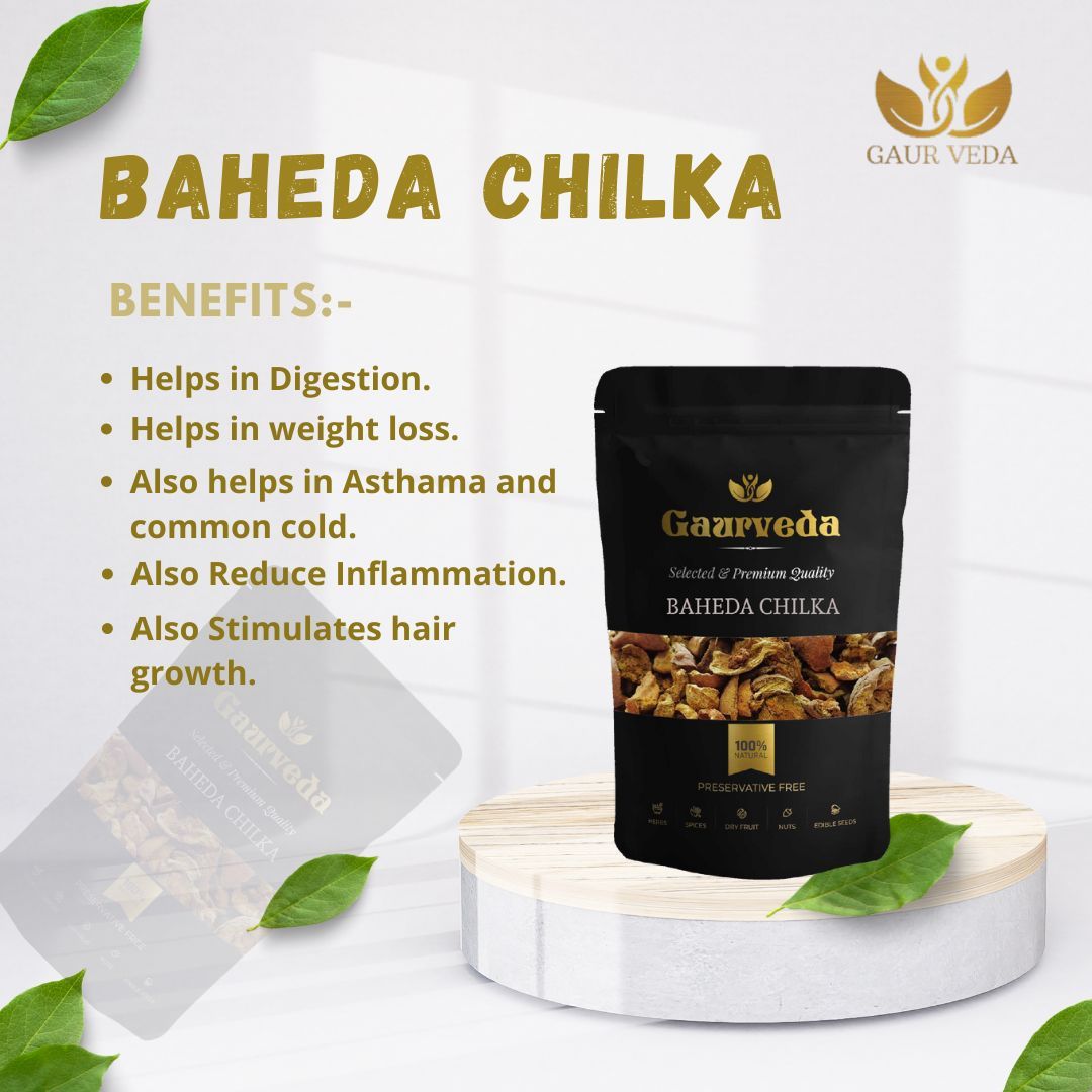 GAURVEDA Bahera Chilka - Baheda Chilka - Terminalia Bellirica - Pure & Natural (1000)