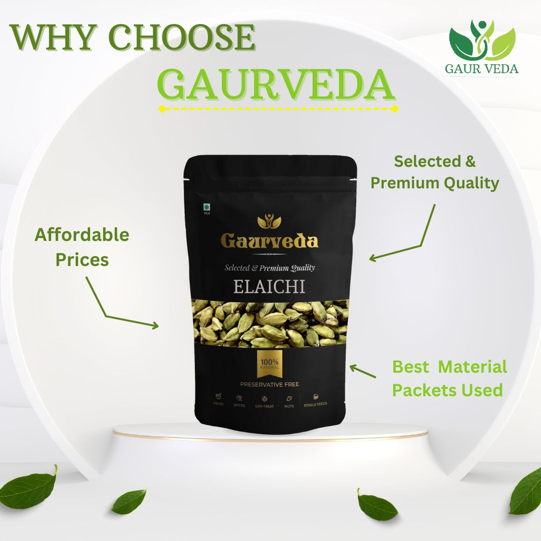 Gaurveda Elaichi Choti - Green Cardamom (100 Grams)