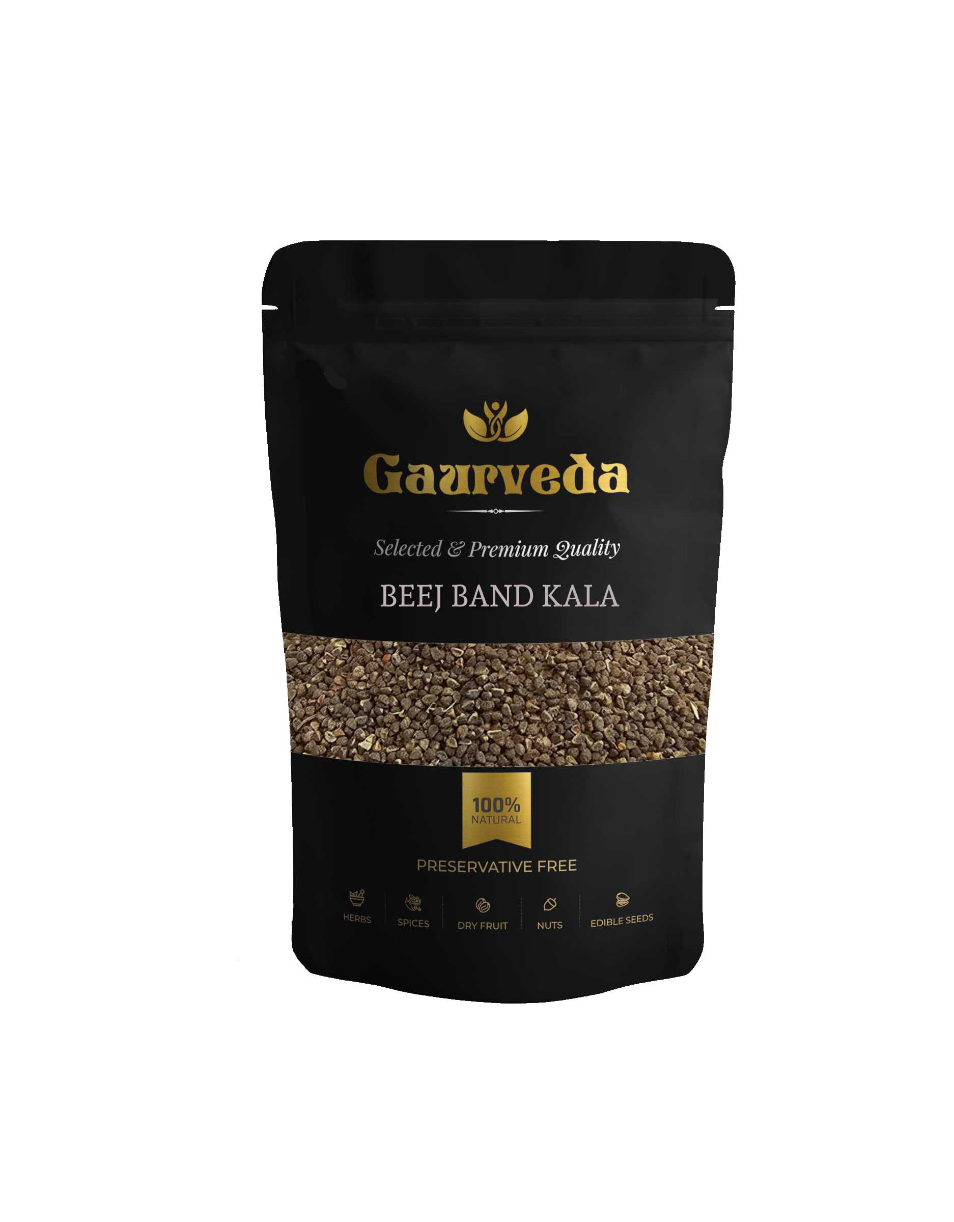 GAURVEDA Beej Band Kala 100% Natural & Pure | Traditional Ayurvedic Herb/Seed/Powder | Supports Wellness & Daily Health | Ideal for Herbal Remedies, 100 Grams