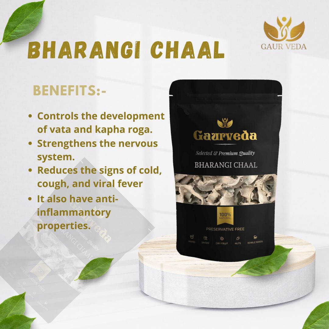 Gaurveda Bharangi Chhal - Baranghi Chaal - Bhadangi Bark - Clerodendrun Serratum - Natural (100)