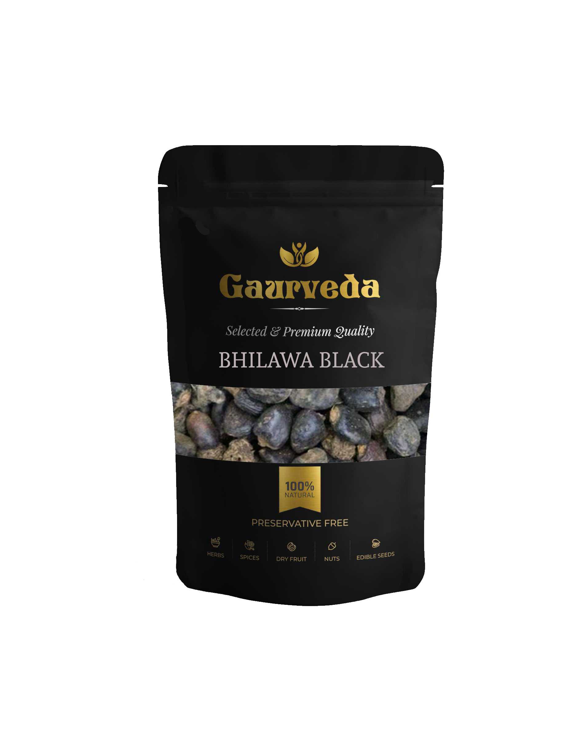 Gaurveda Bhilawa Seeds - Marking Nut - Bilava Beej - Bhilava - Bilawa - Selected - Quality (100)
