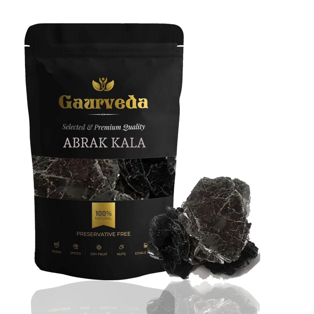 GAURVEDA Abhrak - Kala Bajra - Black Mica - Kala Abhrak - Pure & Natural (1000)