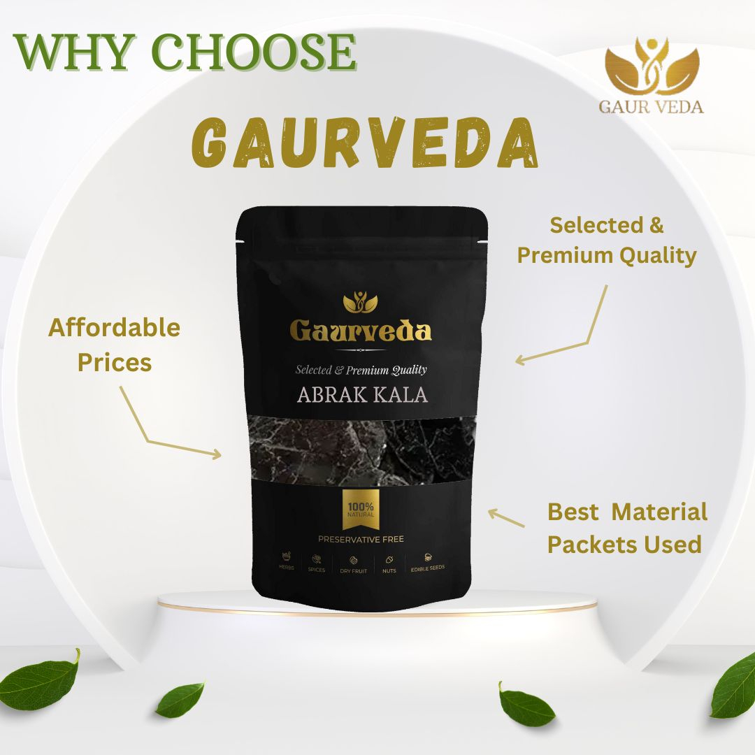 GAURVEDA Abhrak - Kala Bajra - Black Mica - Kala Abhrak - Pure & Natural (1000)