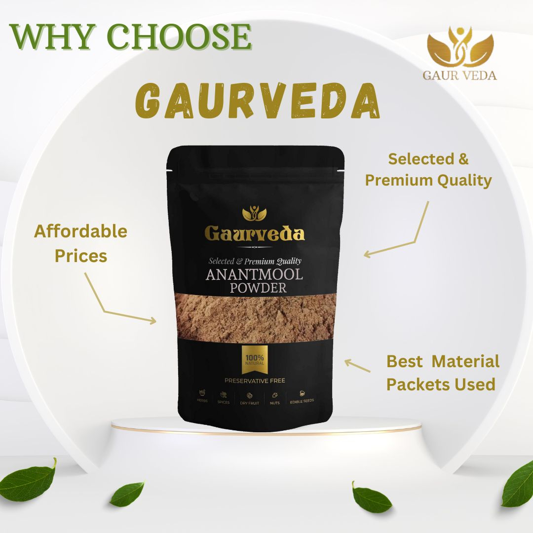 GAURVEDA Anantmool Powder 100% Natural & Pure | Traditional Ayurvedic Herb/Seed/Powder | Supports Wellness & Daily Health | Ideal for Herbal Remedies, 100 Grams